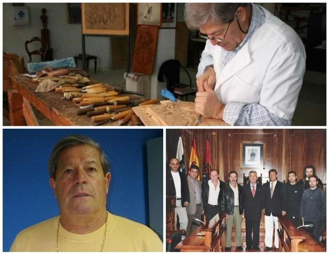 Imágenes del reconocido tallista teldense Manuel Lorenzo González/TA.